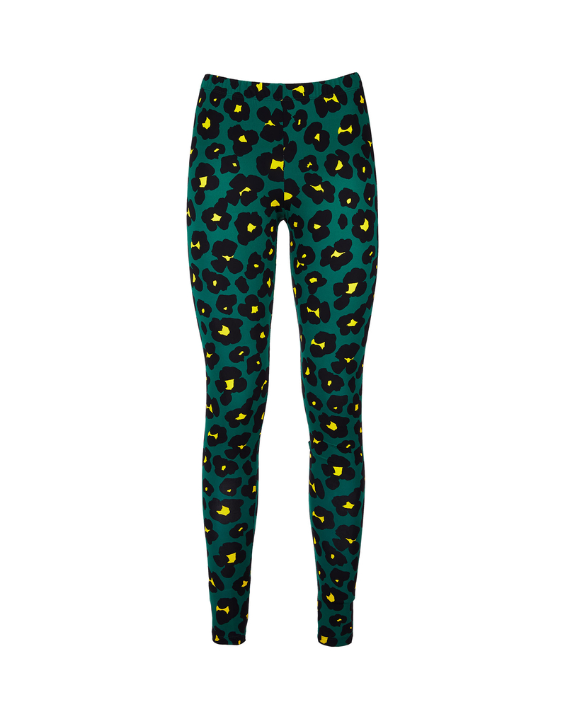 LaDoubleJ Leggings LaDoubleJ Leggings Flower Leopard Verde TRO0013JER005FLL0002