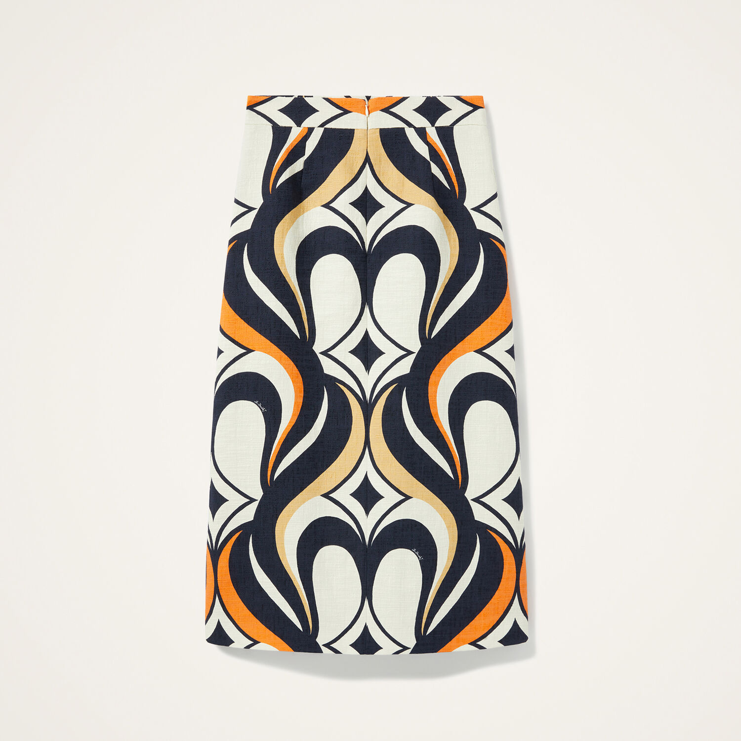 La Doublej Baia Skirt In Jive Macro White In Blue