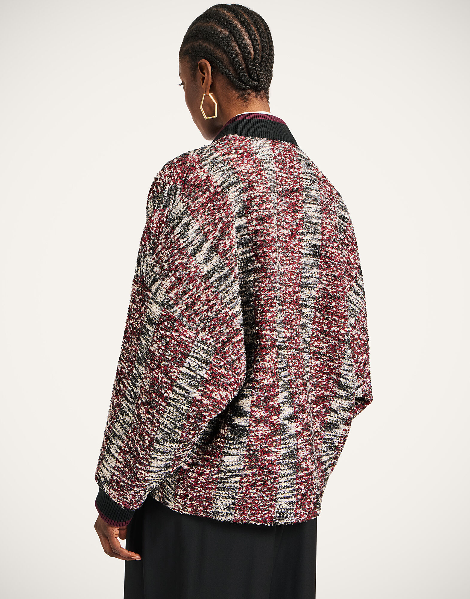 ジャケット・アウター MILAN RIB DOUBLEBREASTEDCOLLARLESS JACKT TW MILAN RIB TAILORED JACKET