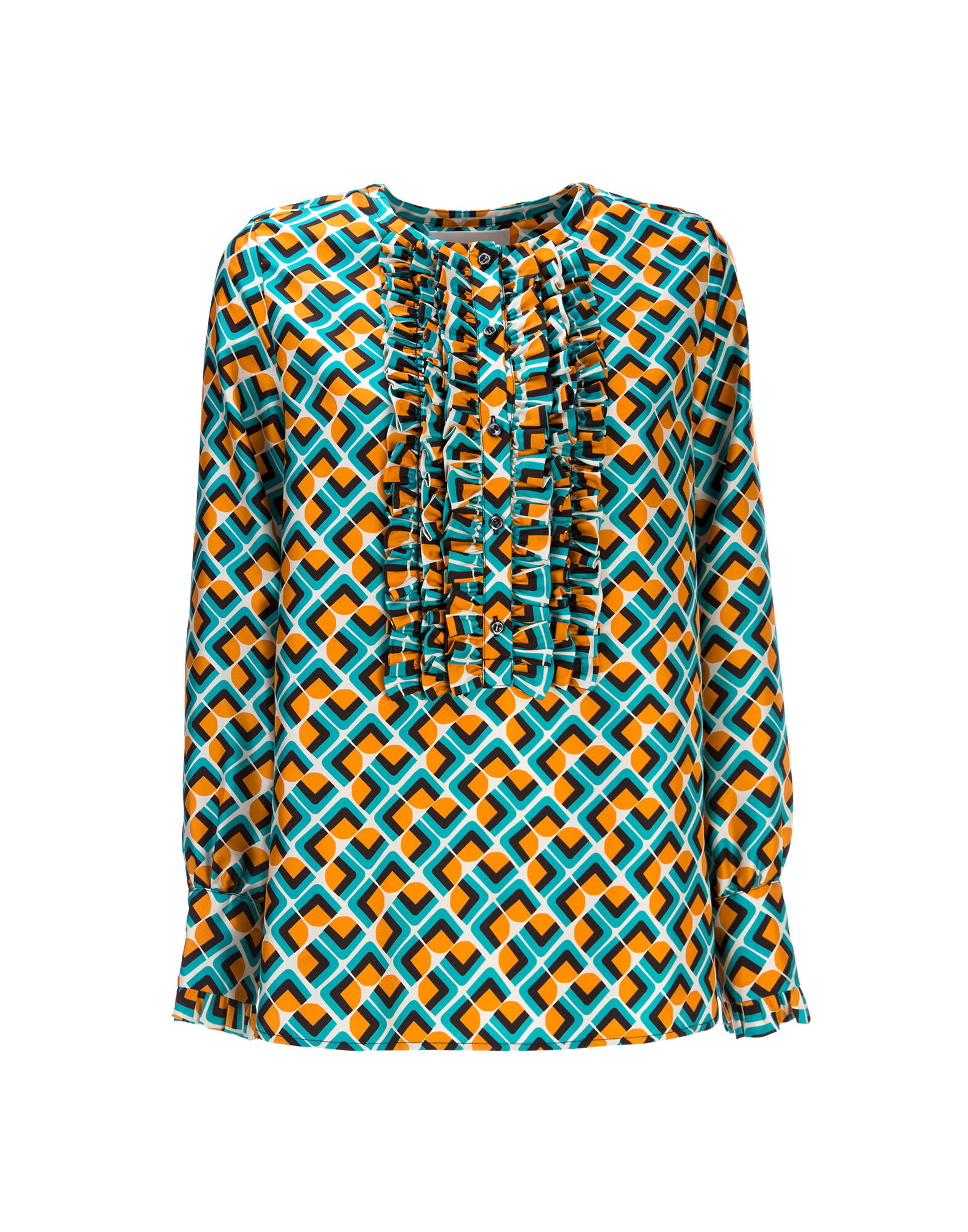 LaDoubleJ Tuxedo Shirt Domino SHI0005SIL001DOM0002