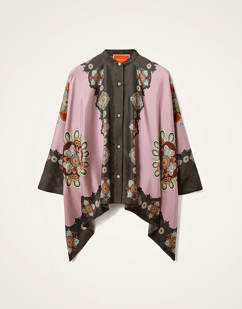 La DoubleJ Foulard Shirt La DoubleJ Foulard Shirt Nucleus Placée Dusty Pink SHI0059SIL001NUC06PI10
