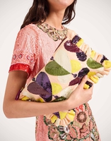 La DoubleJ Hand Pochette La DoubleJ Hand Pochette Farfalla Ivory BAG0081PAI016FAR07WH04