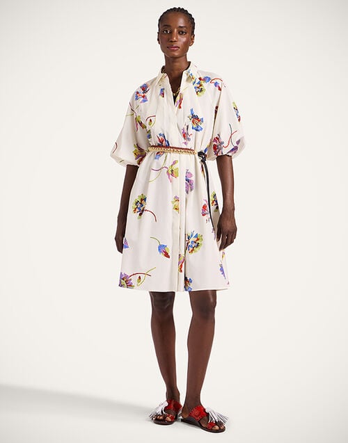 La DoubleJ Sunburst Dress La DoubleJ Sunburst Dress Infiorata White DRE0471COT039INF01WH01
