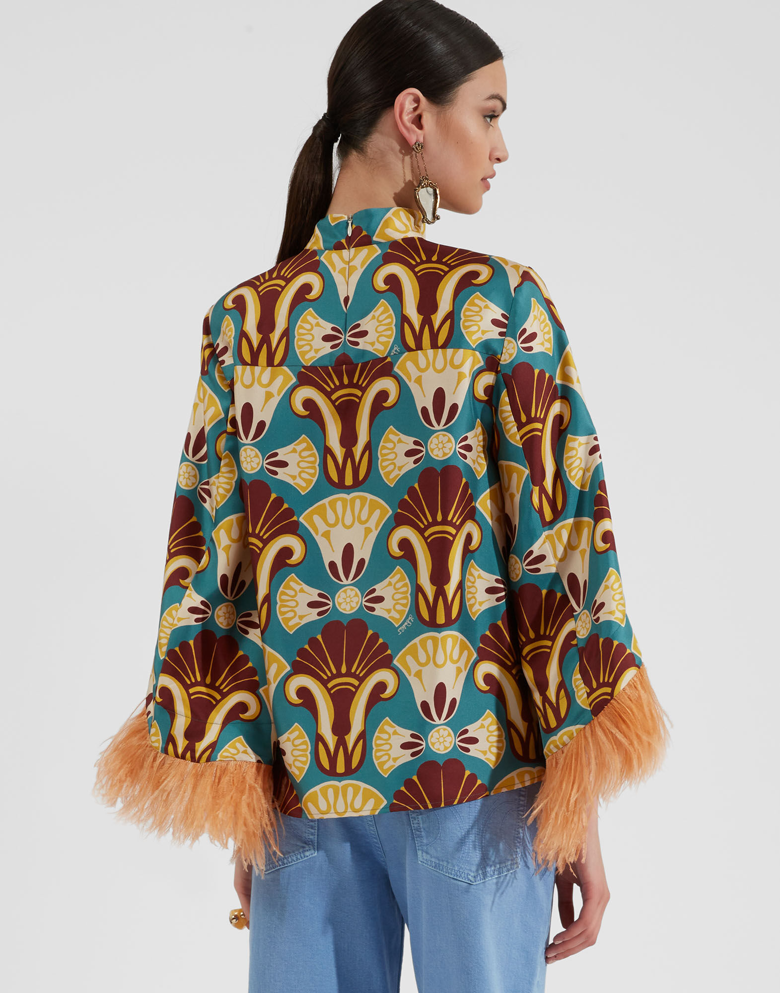 La DoubleJ Make An Exit Top Dendera Light Blue TOP0104SIL001DEN01BU01