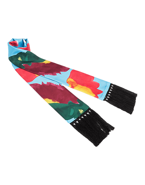 LaDoubleJ Flapper Tight Double Scarf Prom Azzurro SCA0015SIL001PRO0002