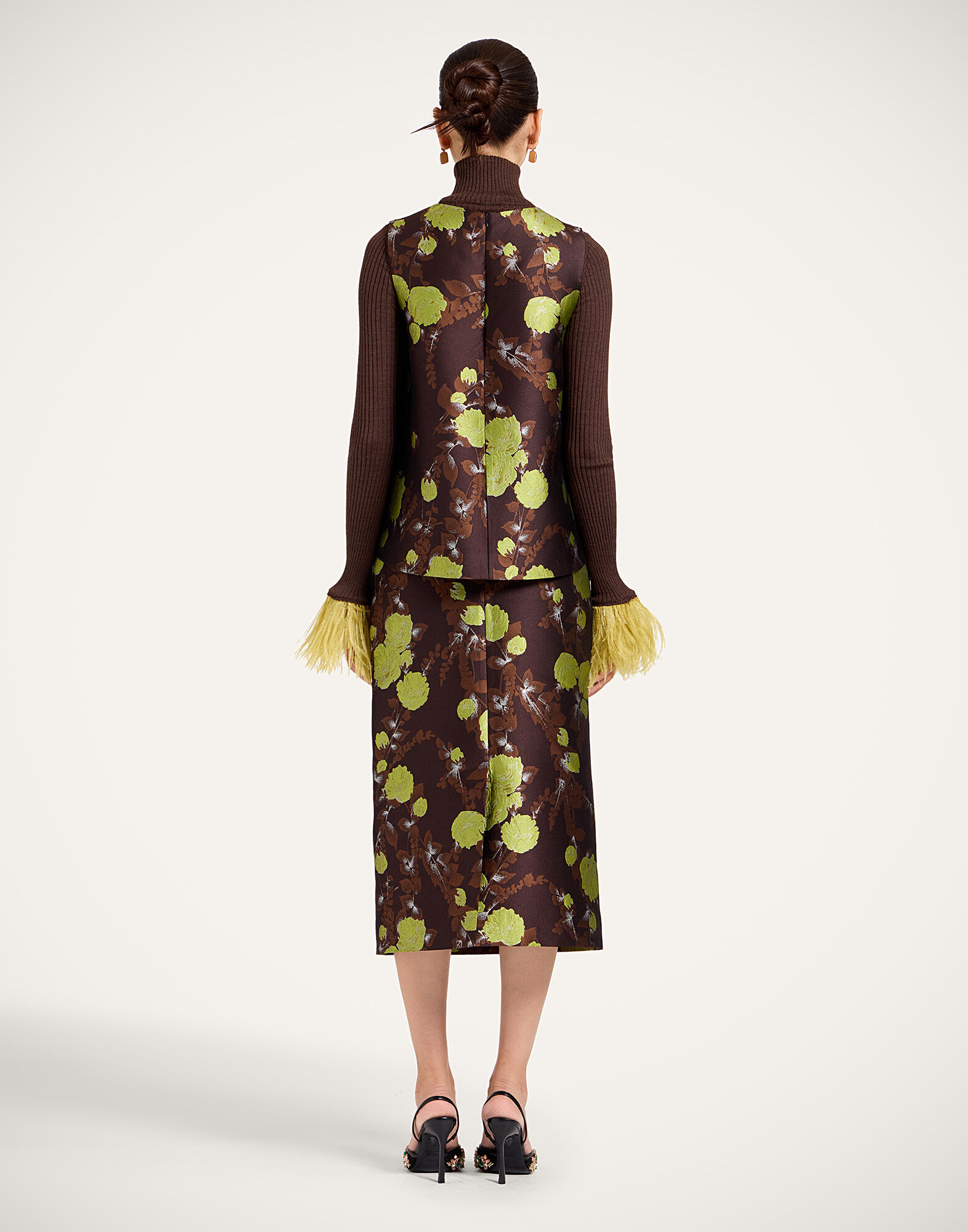 La DoubleJ Pencil Skirt Devon Brown SKI0011JCQ141DEV05BR02
