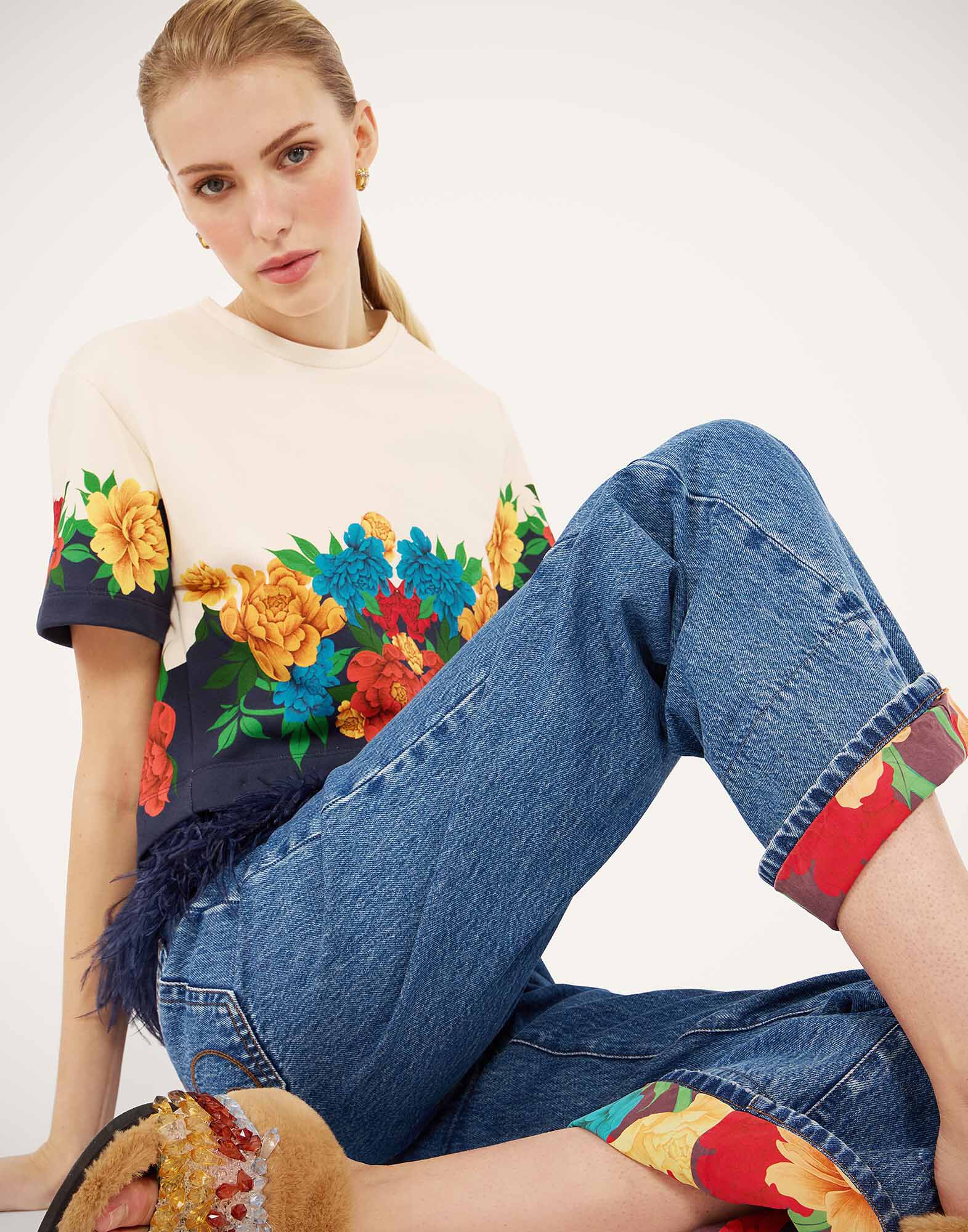 La DoubleJ Better Than Your Boyfriend's Jeans Solid Indigo TRO0200DEN016SOLIDBU15