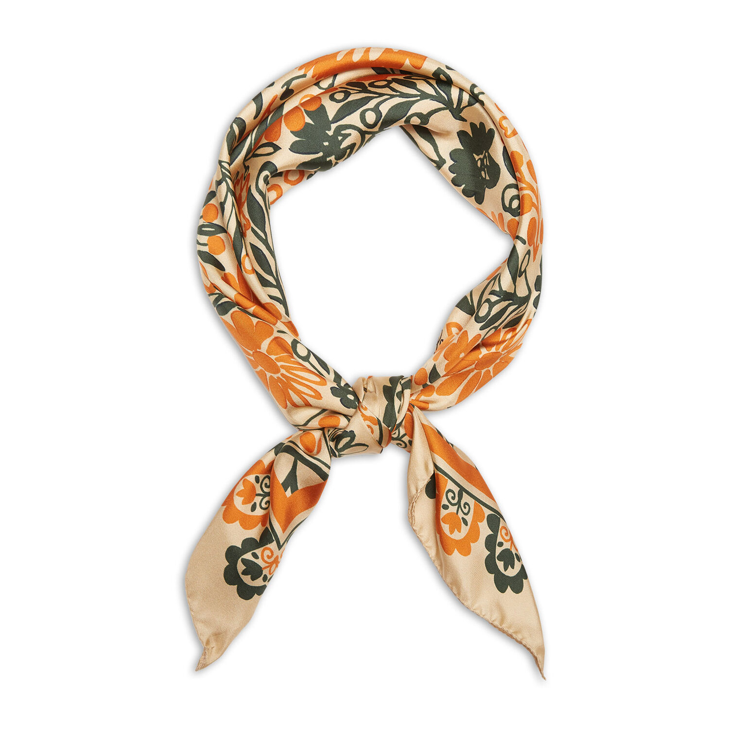 La Doublej Forest Graphic-print Scarf In Forest Square