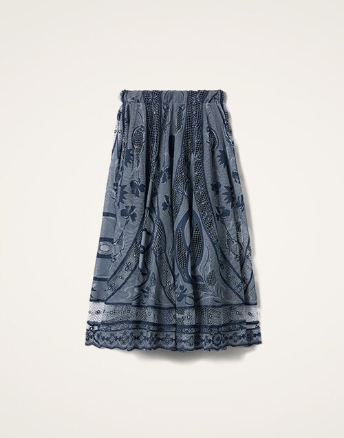 La DoubleJ Dutchess Skirt La DoubleJ Dutchess Skirt Starlight Navy SKI0146EMB082STL02BU06