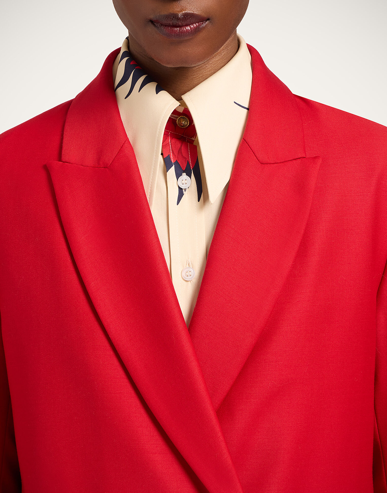 La DoubleJ Jagger Jacket Solid Red JAC0148WOL035SOLIDRE01