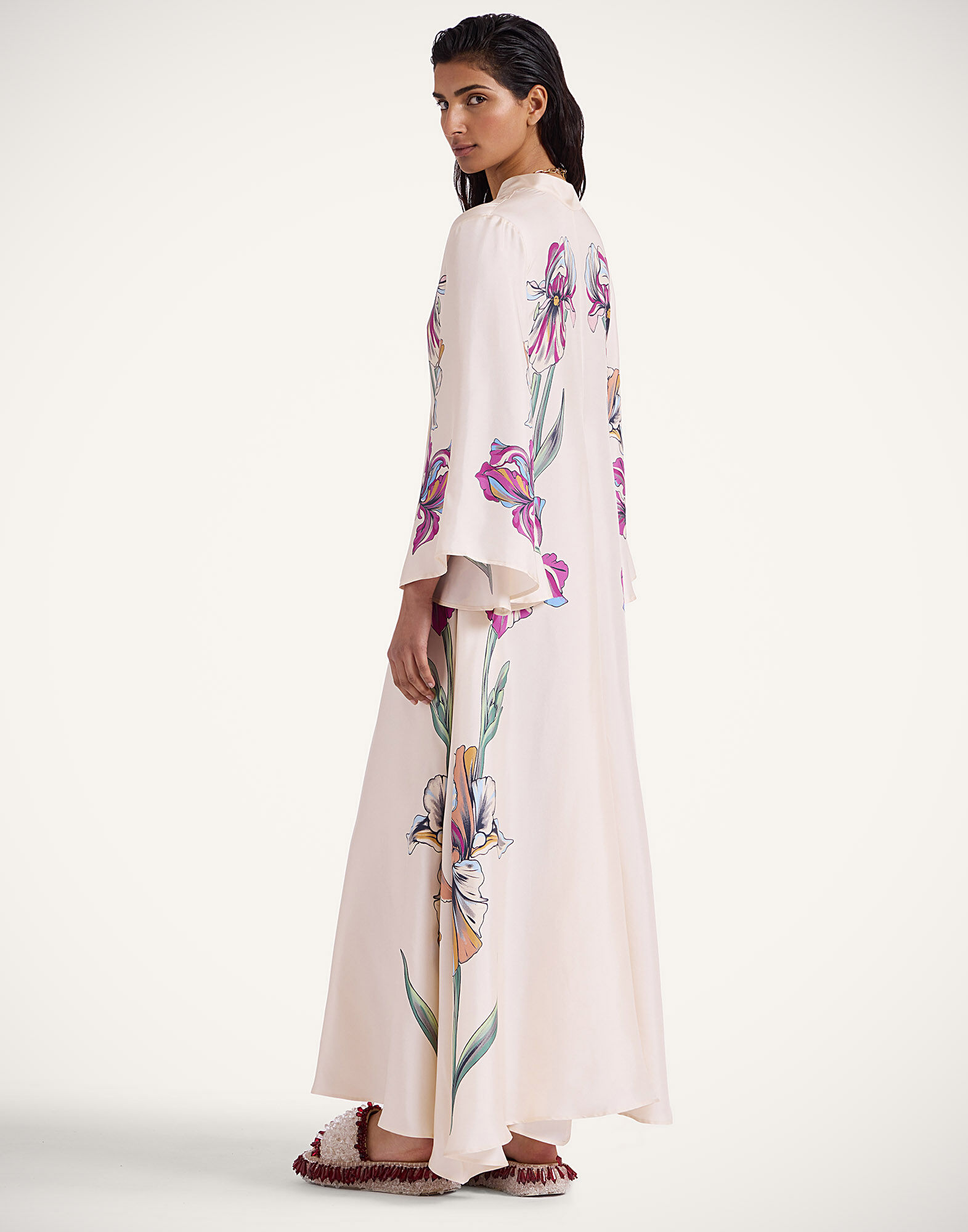 Magnifico Dress in Iris Placée Ivory for Women | La DoubleJ