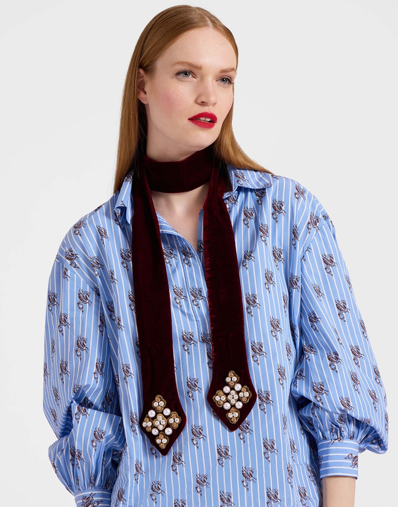 La DoubleJ Ella 2-Ways Stole La DoubleJ Ella 2-Ways Stole Solid Red HEB0021VEL015SOLIDRE01