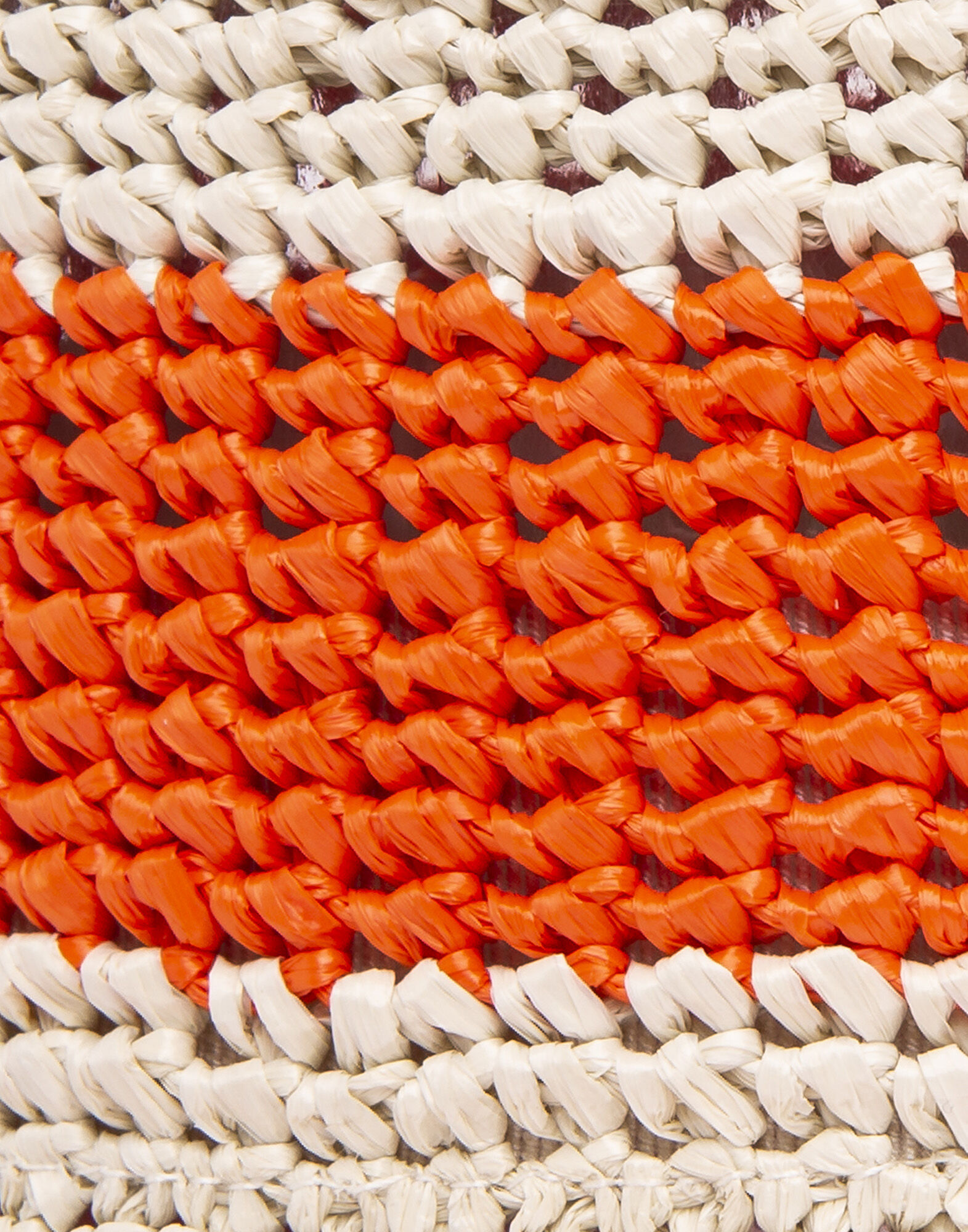 La DoubleJ Bucket Hat Raffia Bicolore Arancio HAT0015RAF003ORA05OR02