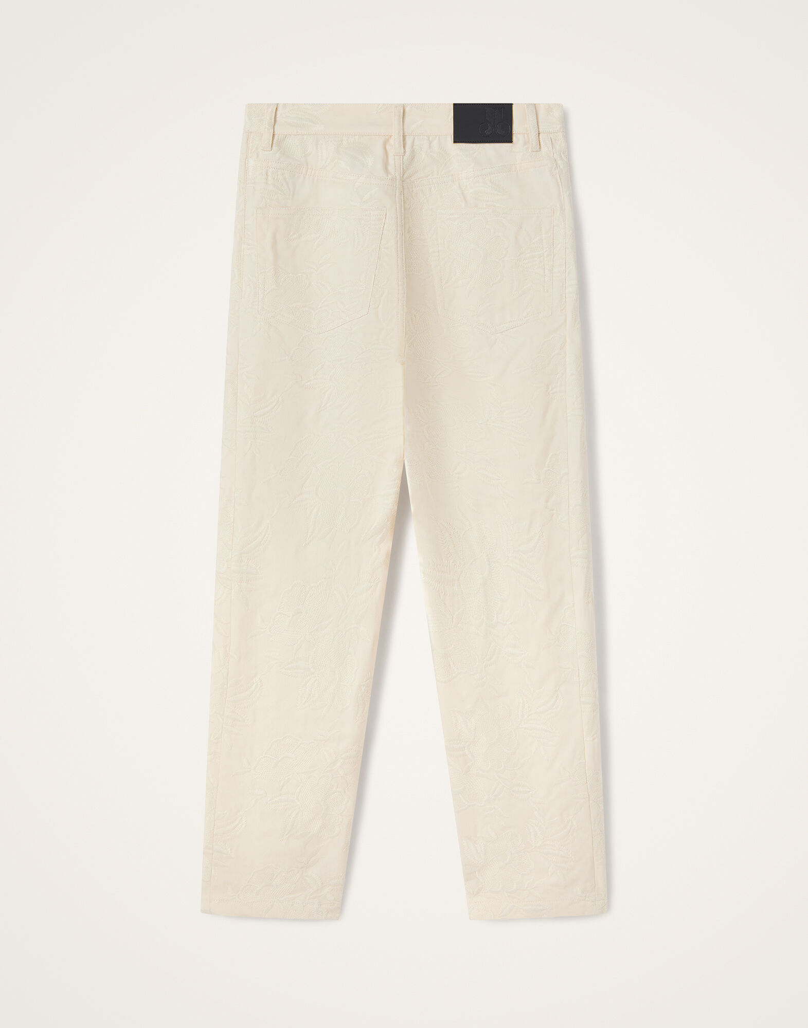 La DoubleJ Fancy Pants Solid Ecru TRO0196COT086SOLIDBR05