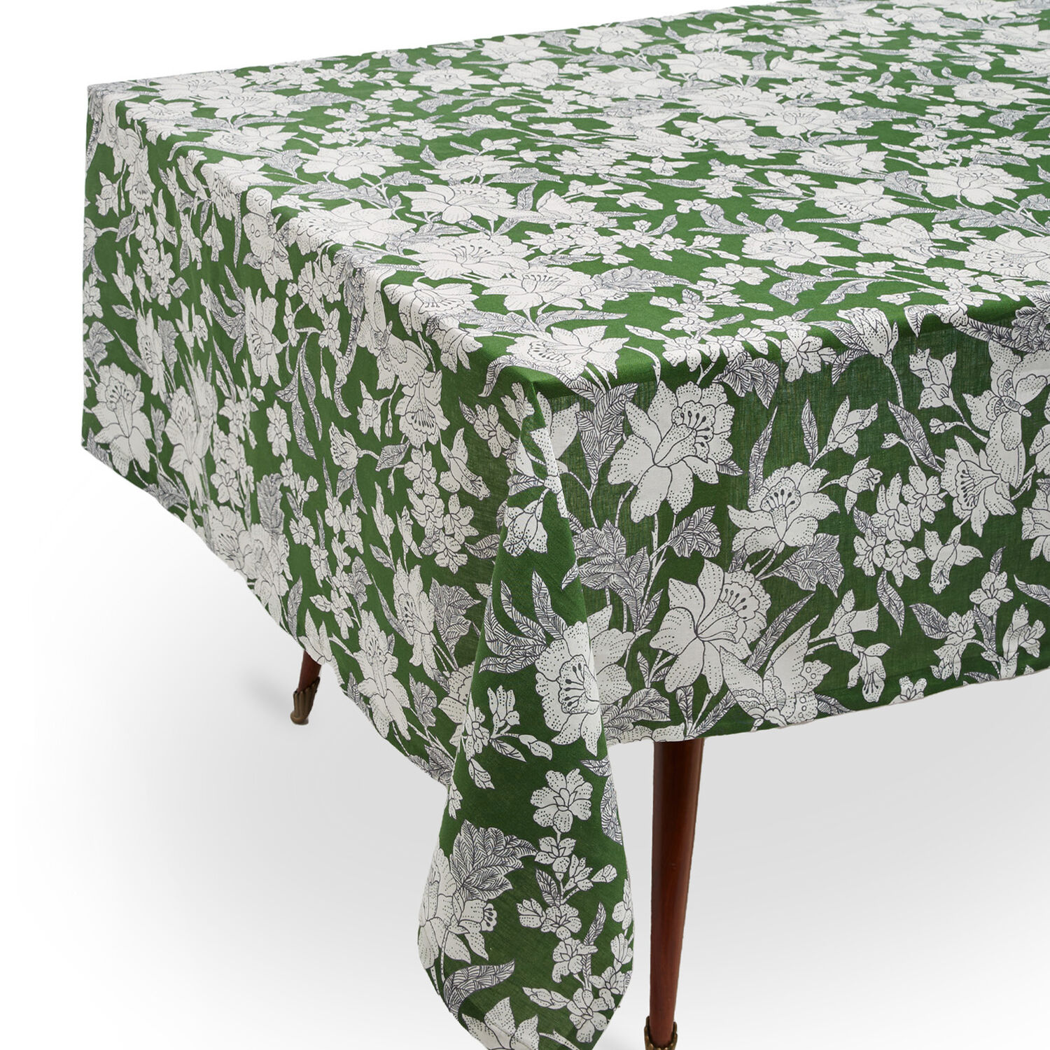 La Doublej Medium Tablecloth (180x280) In Lilium Avorio