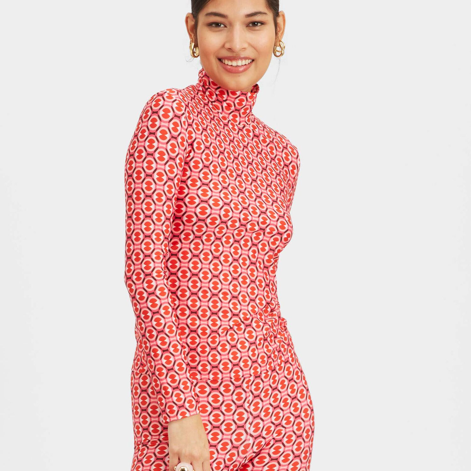 La Doublej Turtleneck In Sugar Rush Red