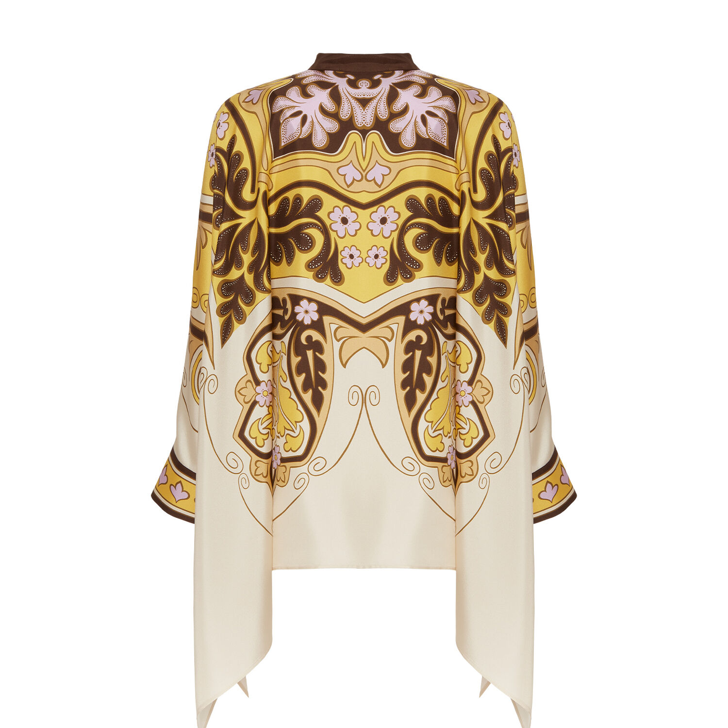 La Doublej Foulard Shirt In Spells Placée Yellow