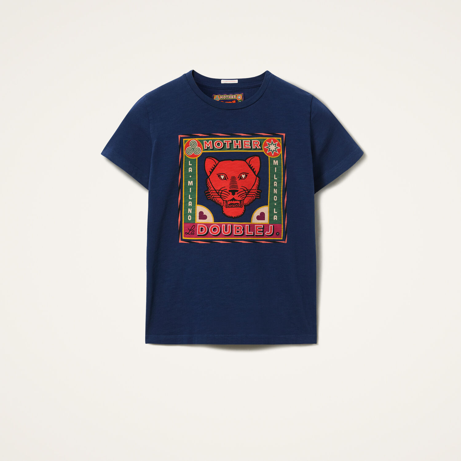 Shop La Doublej The Sinful T-shirt In Runs In The Family Blue