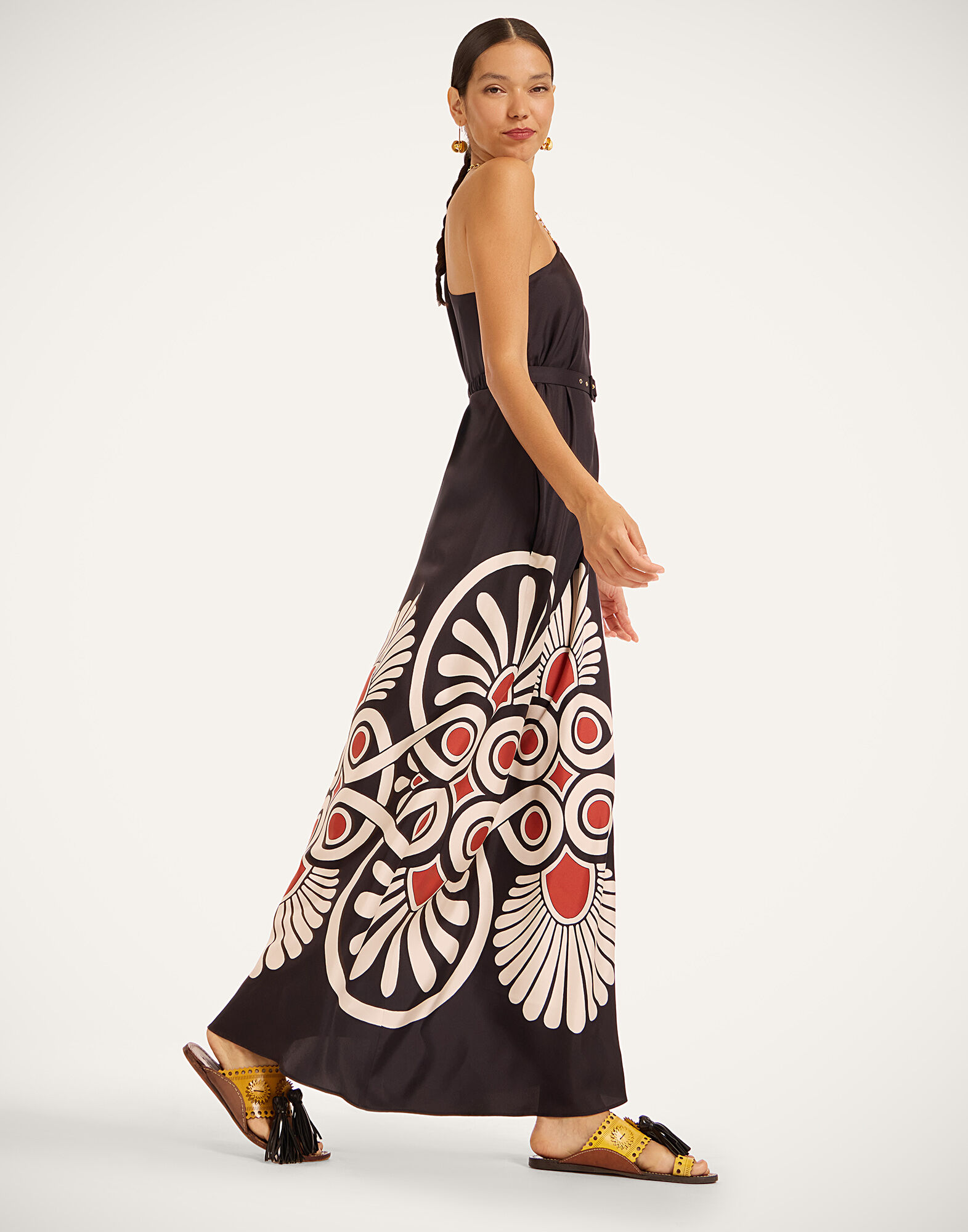 La DoubleJ Roy Dress Medallion Plac&eacute;e Black DRE0304SIL006MED01BL01