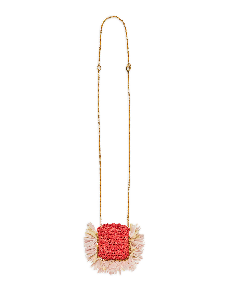 LaDoubleJ Mini Purse Necklace LaDoubleJ Mini Purse Necklace Solid Red NEC0008RAF001RED0004