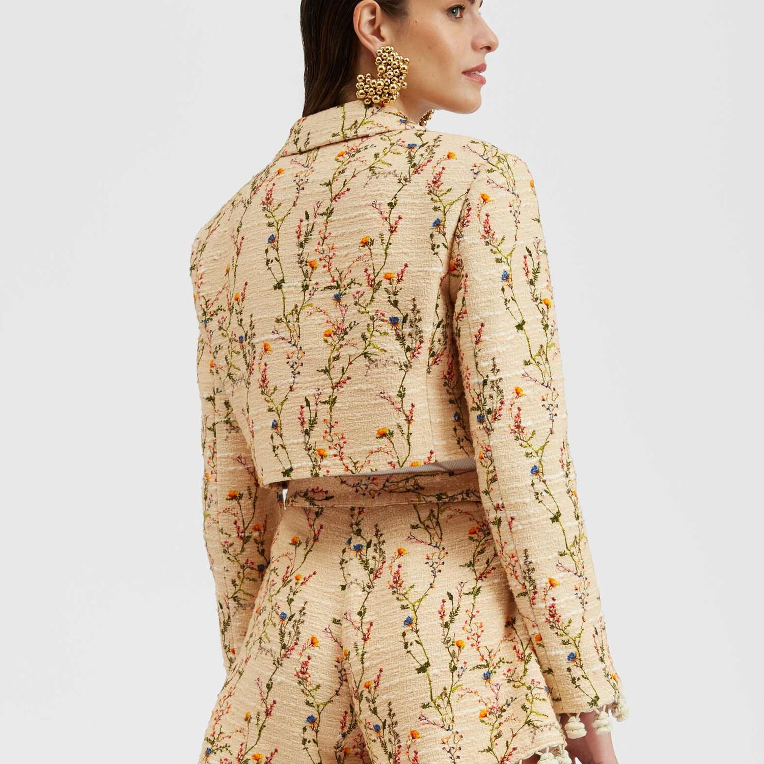 Shop La Doublej Torero Jacket In Primavera Cream