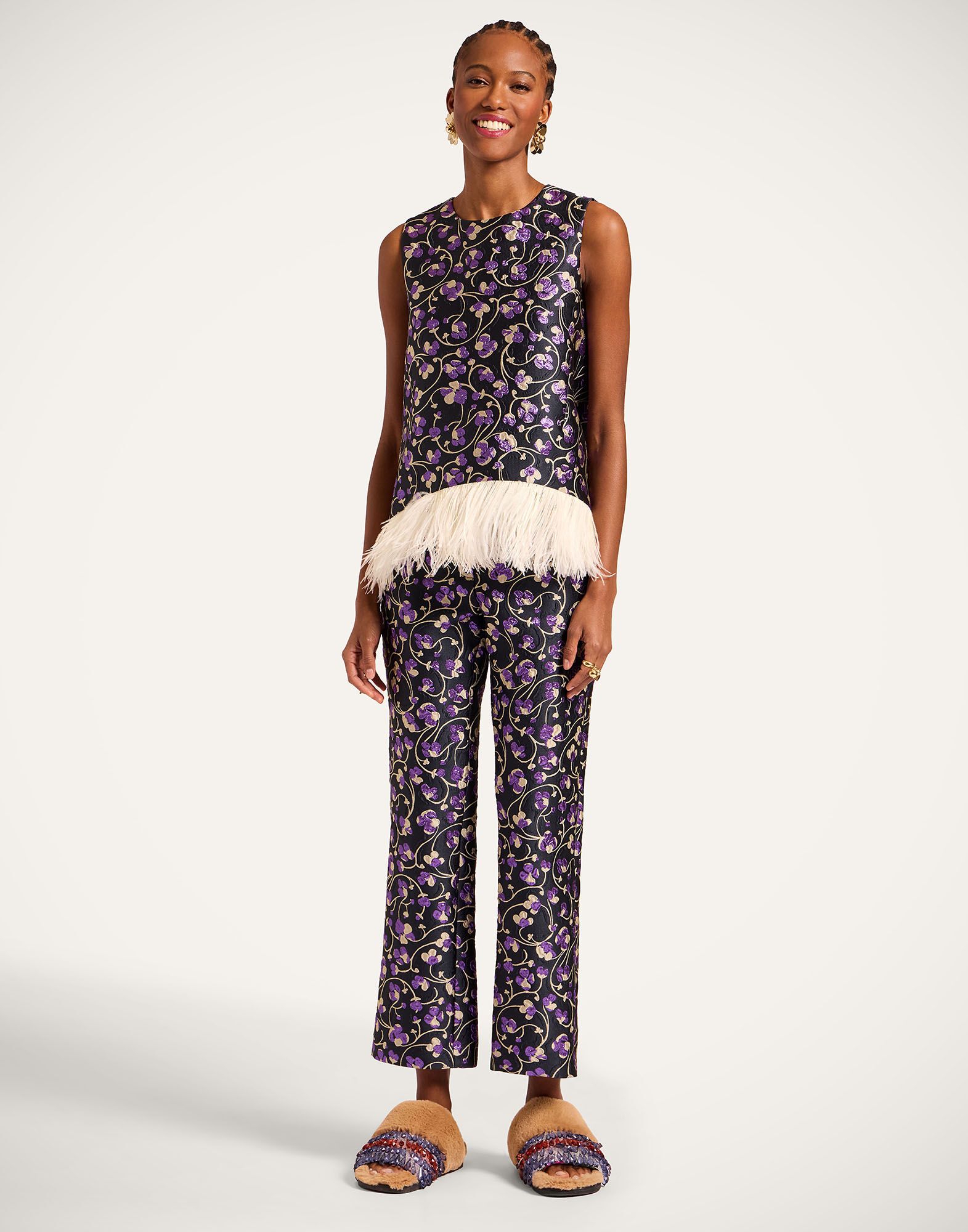 La DoubleJ 24/7 Pants Honeysuckle Black TRO0069JCQ128HNY02BL01