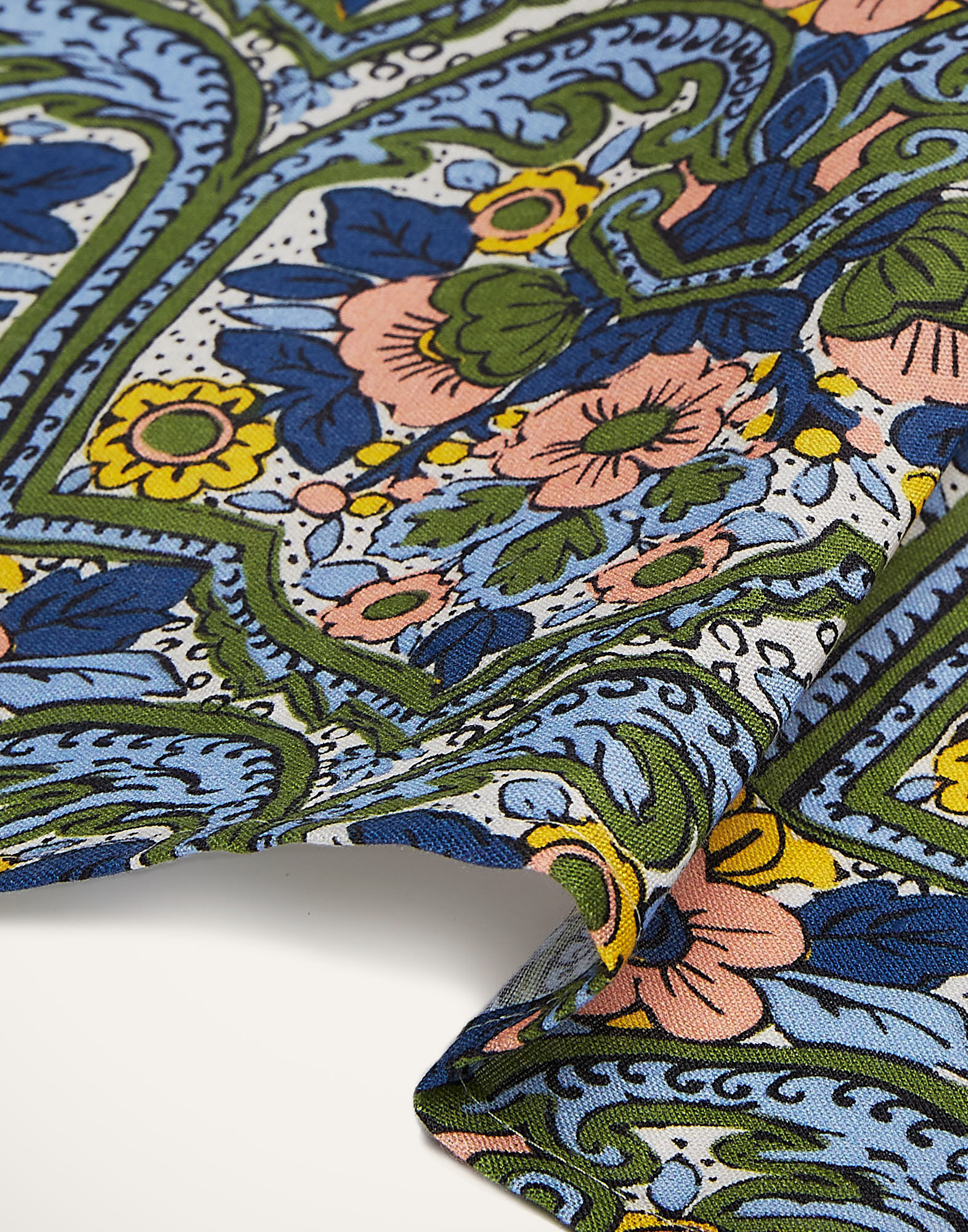 La DoubleJ Large Napkins Set Of 2 Corte Blue Small NAP0006LIN001CRT0005