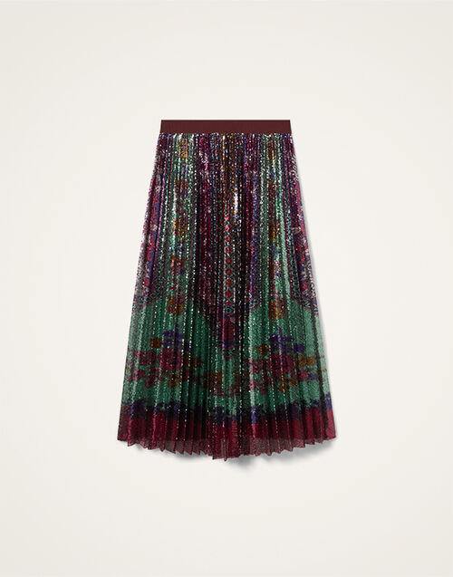 La DoubleJ Accordion Skirt Regalia Placée Menta SKI0183PAI014REG02GR11