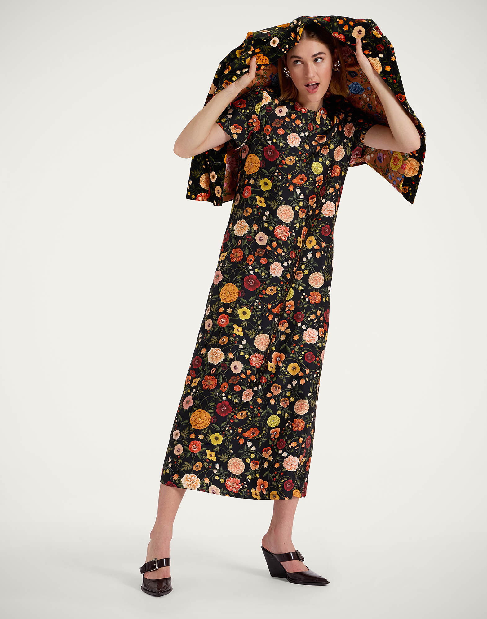 La DoubleJ Swing Dress Botticelli Black DRE0001SIL001CEL01BL01