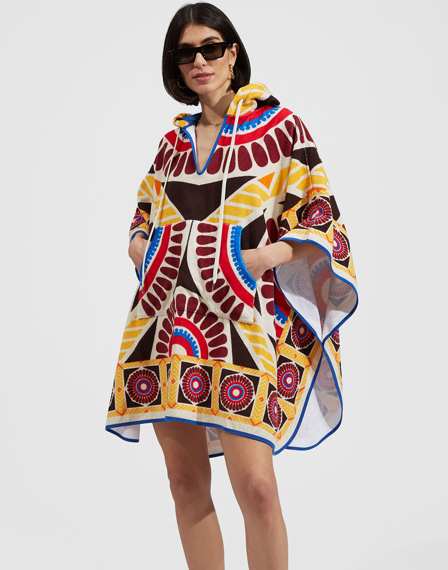 La DoubleJ Terry Poncho Solar Plac&eacute;e JAC0027TER003SOL0002