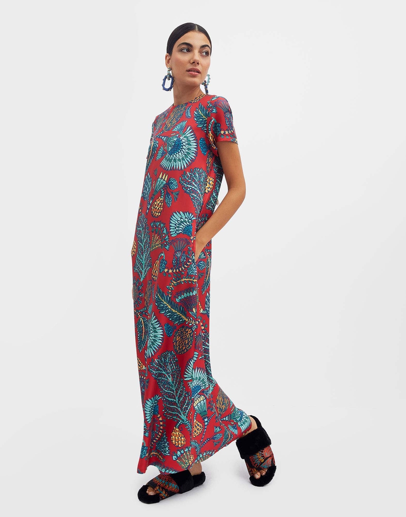 La DoubleJ Swing Dress La DoubleJ Swing Dress Sicomore Red DRE0001SIL001SIC01RE01