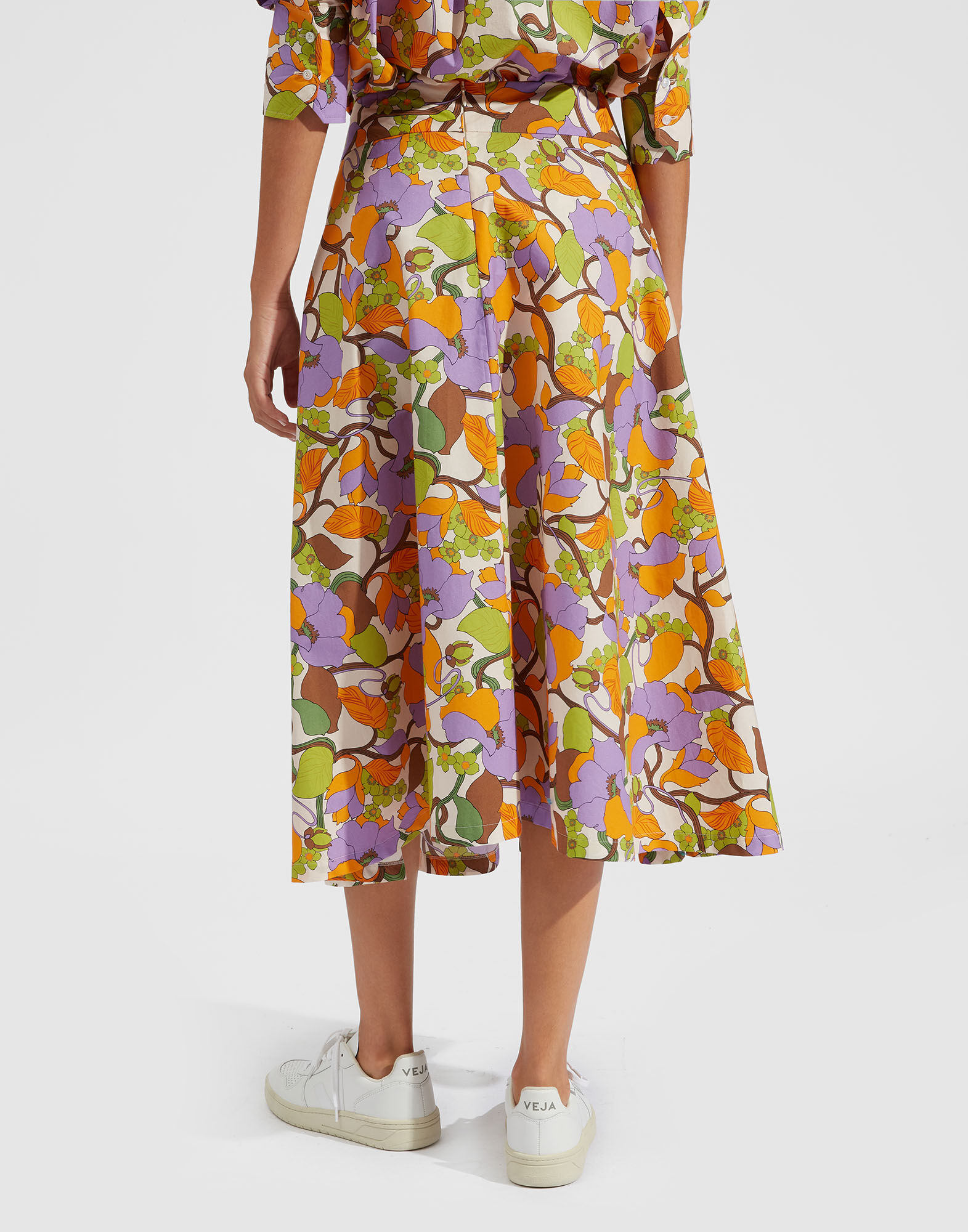 La DoubleJ Milano Skirt Vines Bianco SKI0072COT001VIN0002