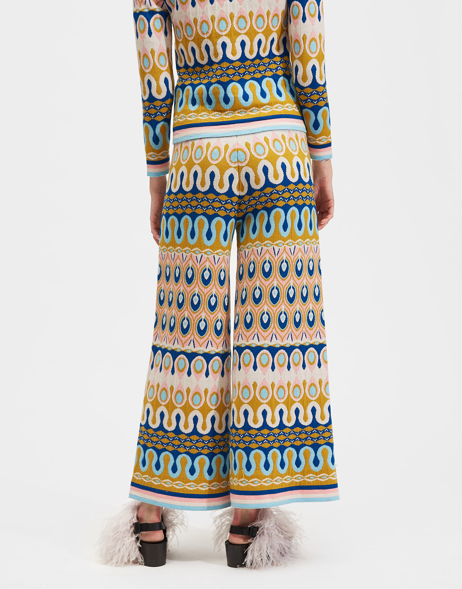 LaDoubleJ Palazzo Pants (knit) Rio Rosa TRO0031KNI025RIO0003