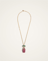La DoubleJ Bridge Portal Necklace La DoubleJ Bridge Portal Necklace 24K Gold Plate & Thulite NEC0045BRA003THU01YE05