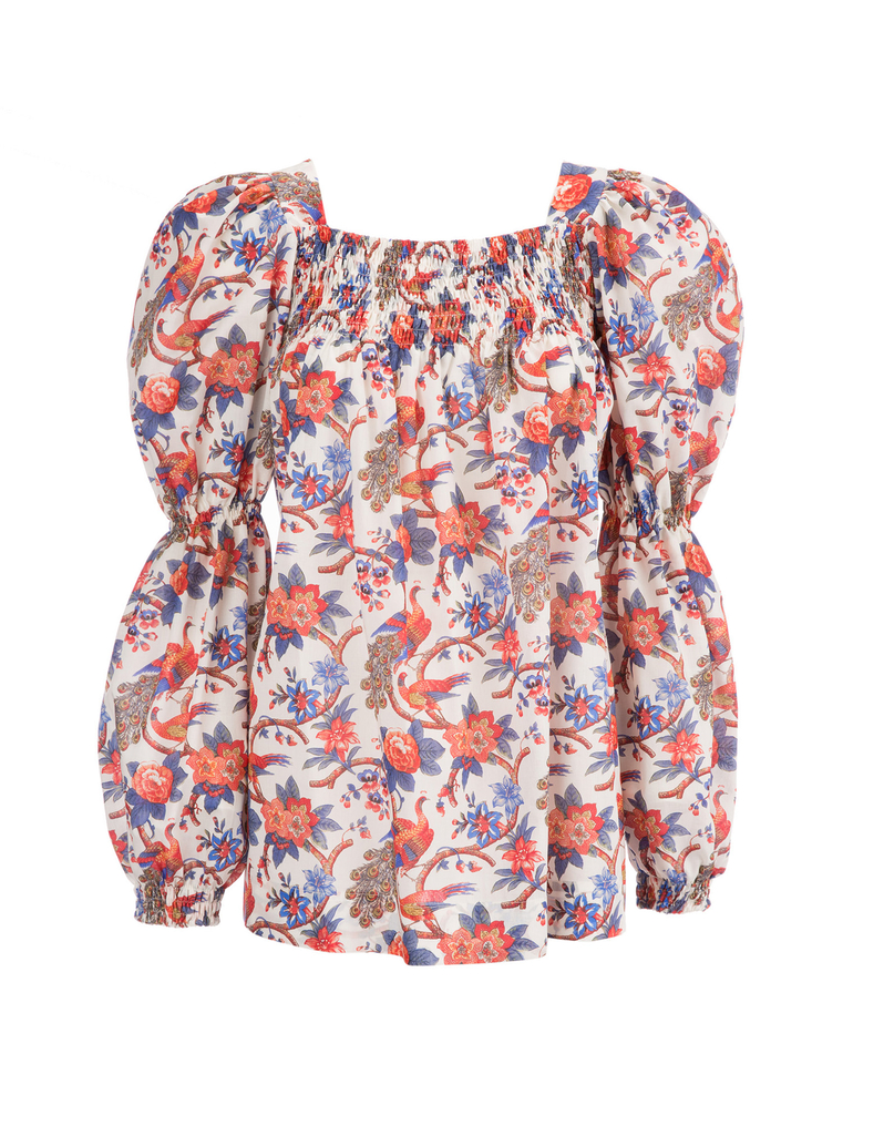 LaDoubleJ Peasant Top LaDoubleJ Peasant Top Pavone SHI0009COT003PAV0002
