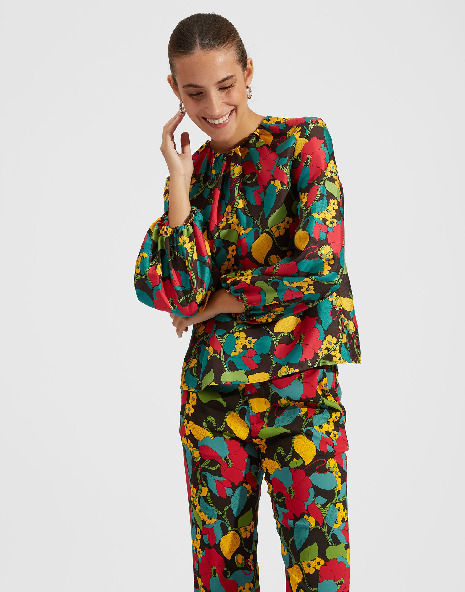 La DoubleJ Charming Top Vines TOP0021SIL001VIN0001