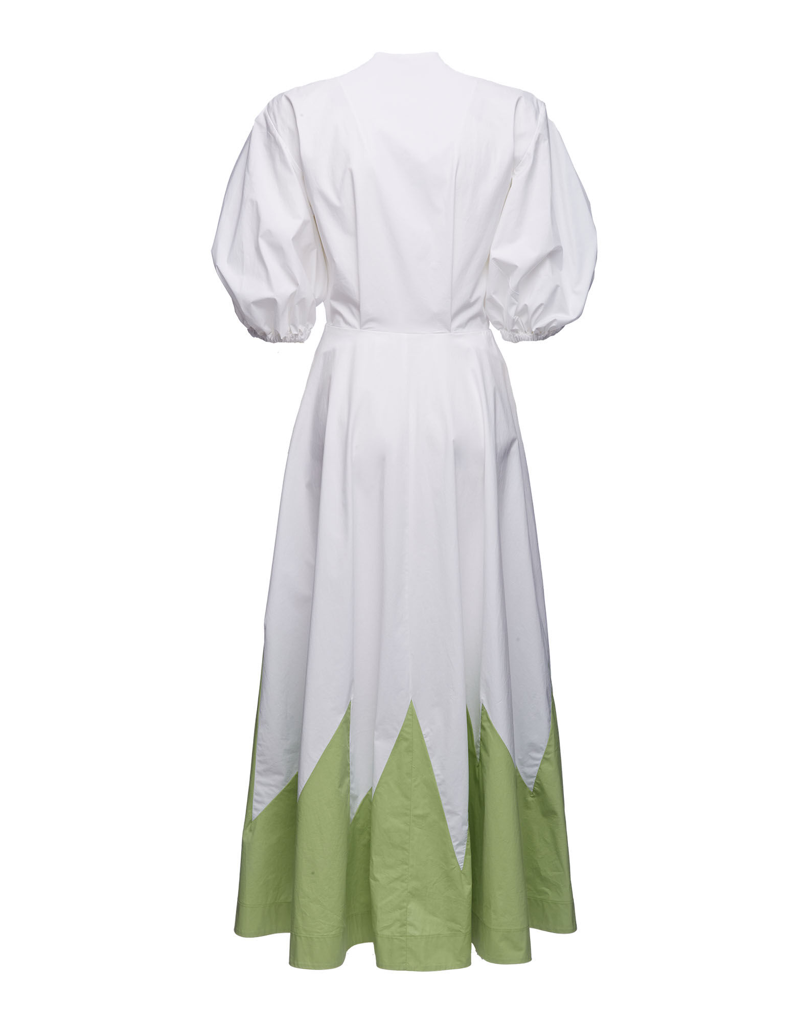 La DoubleJ Peek-A-Boo Dress Intarsio Color Block W/P DRE0318COT043CLB10WH01