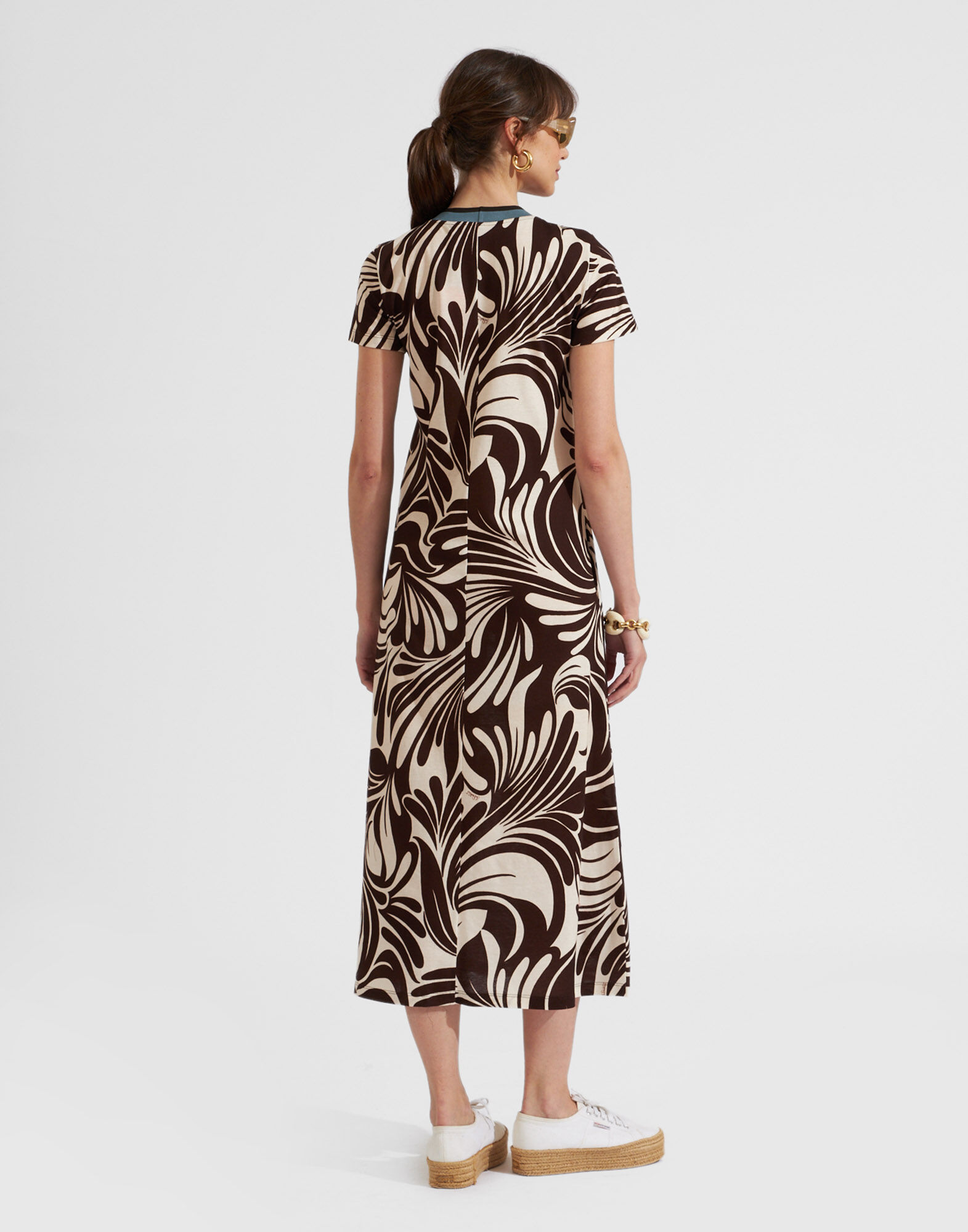 La DoubleJ Sporty Swing Dress Watermarble DRE0247JER002WAT01BR07