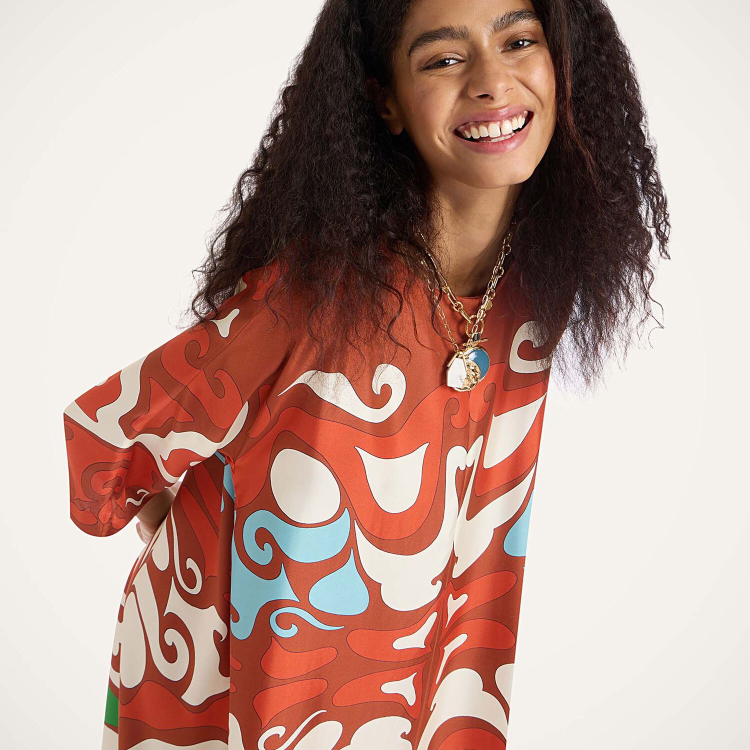 Shop La Doublej Muumuu Dress Round Neck