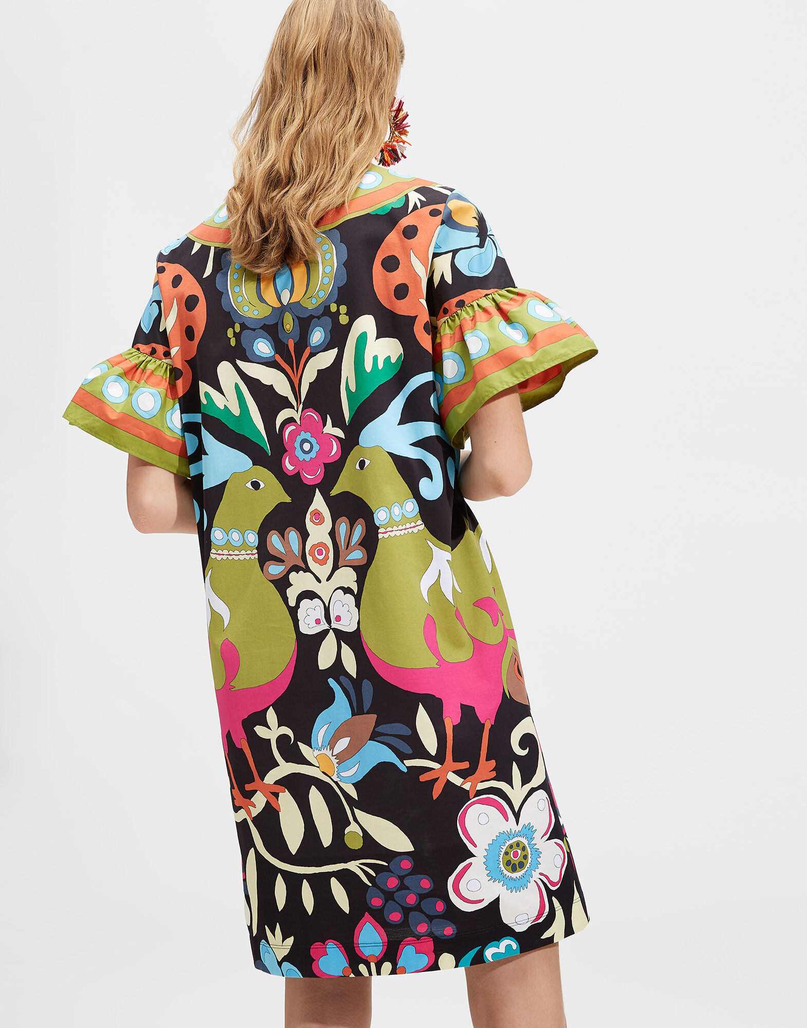 LaDoubleJ Walk The Dog Dress Peacock DRE0263JER009PEA0001