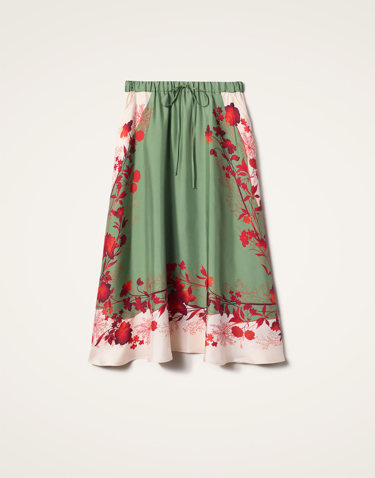 La DoubleJ Drawstring Skirt Woodland Plac&eacute;e Camouflage SKI0106SIL006WOD01GR08