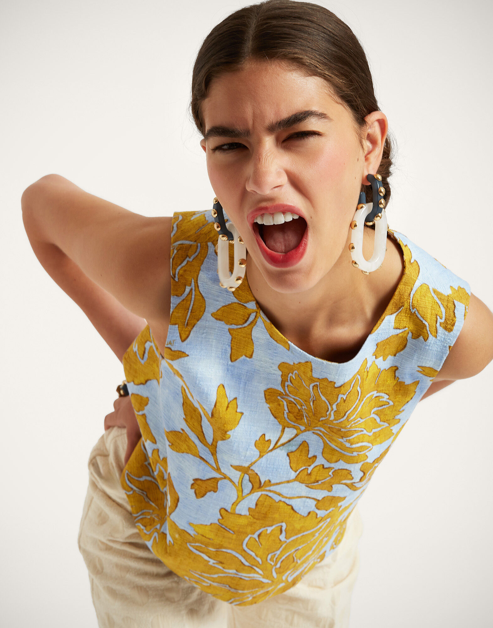 La DoubleJ La Scala Top Tangle Light Blue TOP0016COT005TAN01BU01