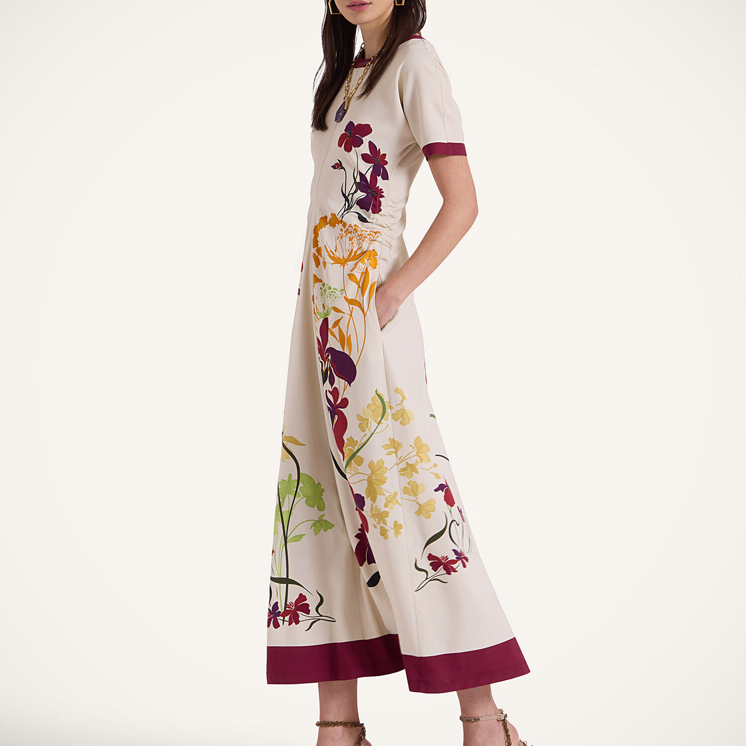La Doublej Angelica Dress In Corsage Placée Ivory