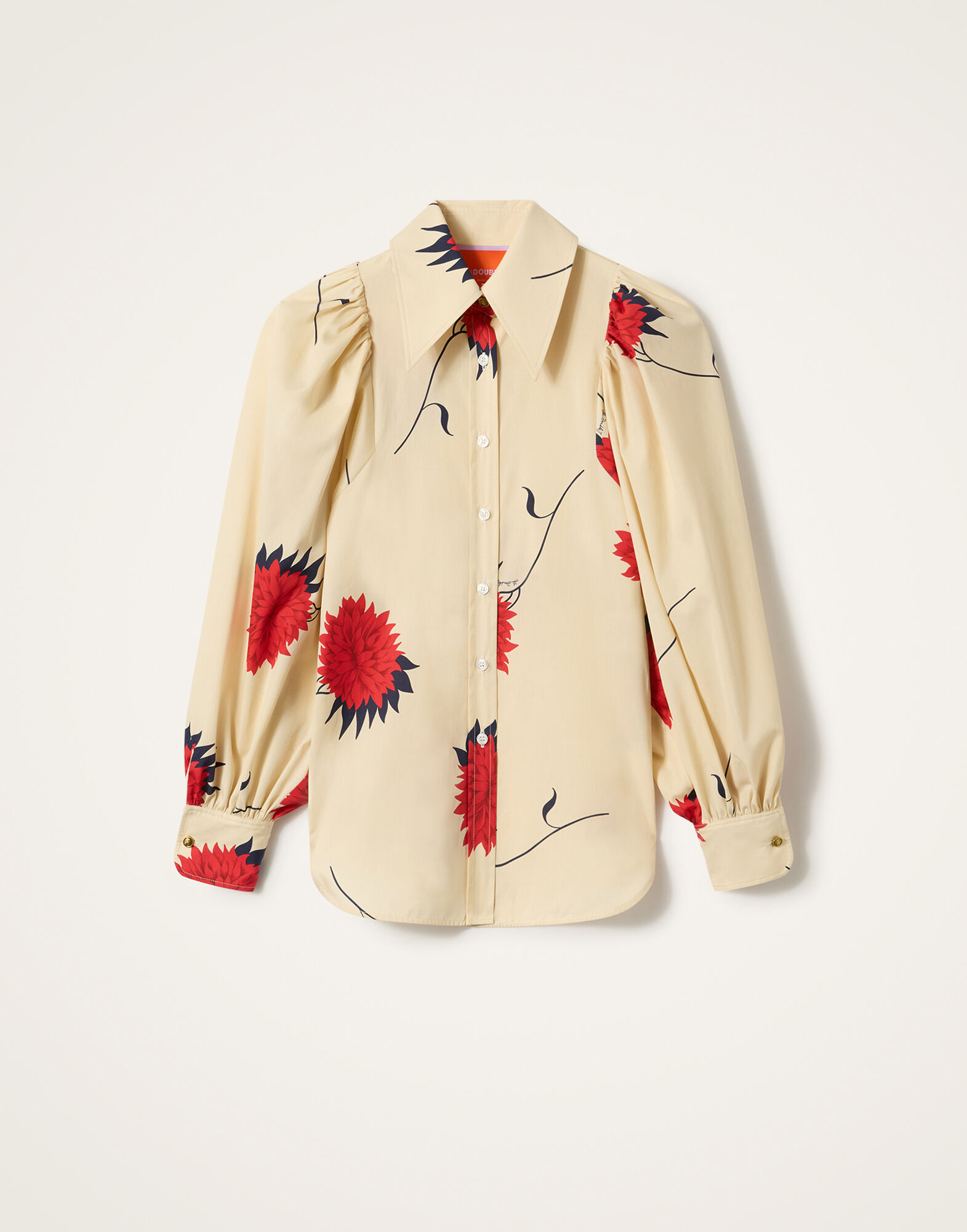 La DoubleJ Pouf Shirt Derby Ecru SHI0159COT039DER01BR05