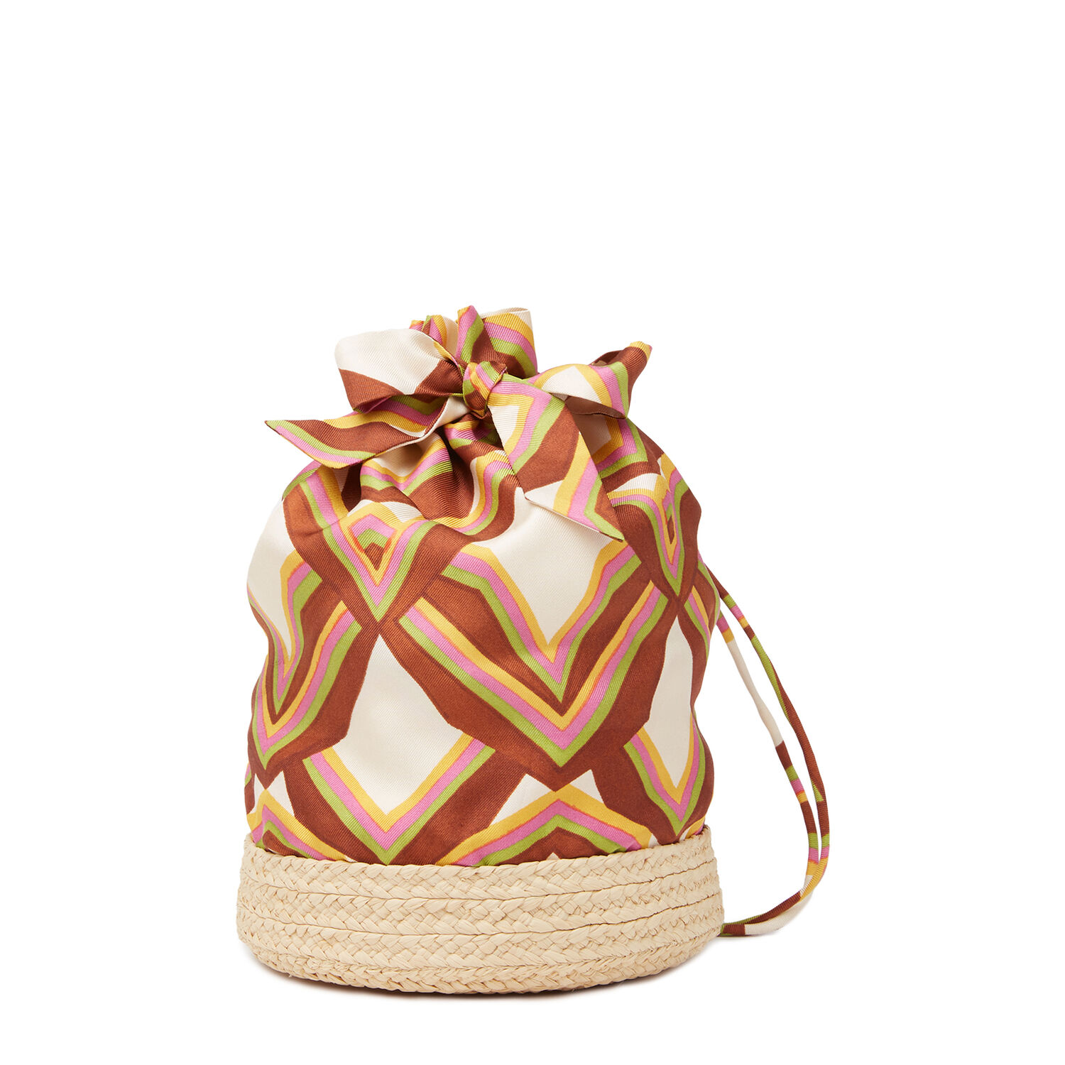 LA DOUBLEJ CELEBRATION RAFFIA POUCH