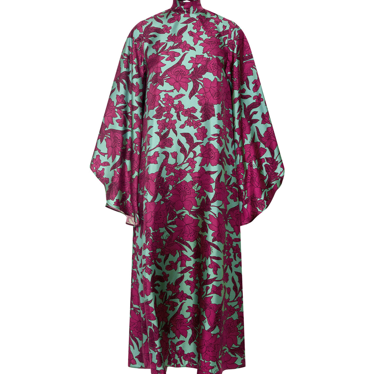 La Doublej Magnifico Silk Twill Midi Dress In Lilium Purple