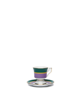 La DoubleJ Espresso Cup &amp; Saucer Set of 2 Rainbow Viola DIS0007CER001RAI0007