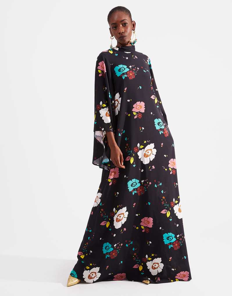 LaDoubleJ Magnifico Dress LaDoubleJ Magnifico Dress Giardino Nero DRE0212VIS001GIA0002