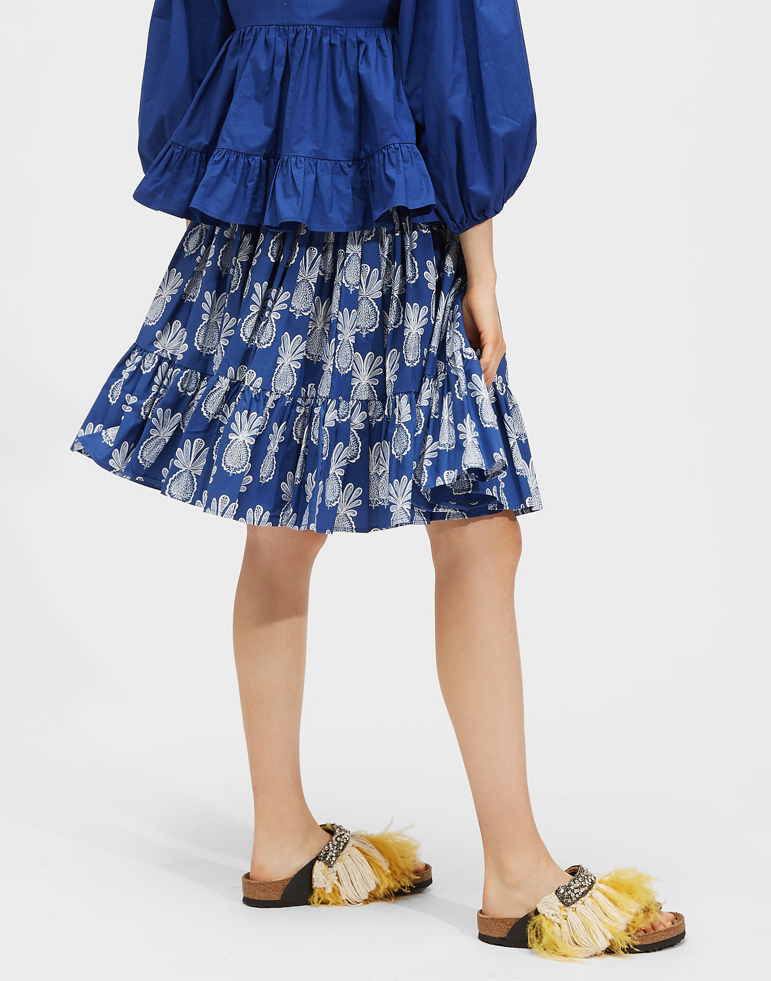 LaDoubleJ Love Skirt Pineapple Blu SKI0038COT001PNP0004