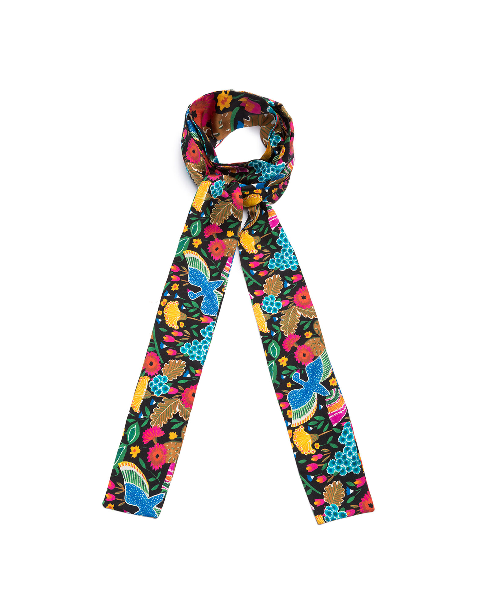 LaDoubleJ Skinny Scarf in Colombo Piccolo + Colombo Grande Colombo Piccolo + Colombo Grande SCA0008SIL001VAR0004